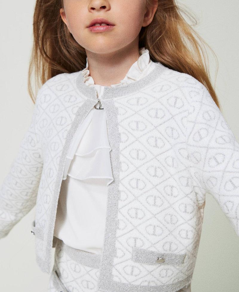 Scee by twin set Giacca in maglia jacquard con Oval T 2025