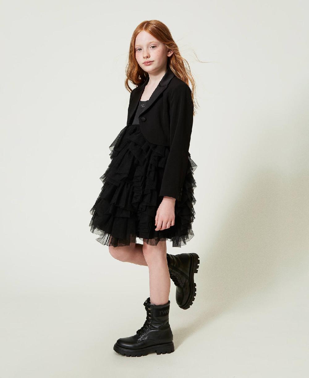 Scee by twin set Giacca spencer in flanella Nuovo