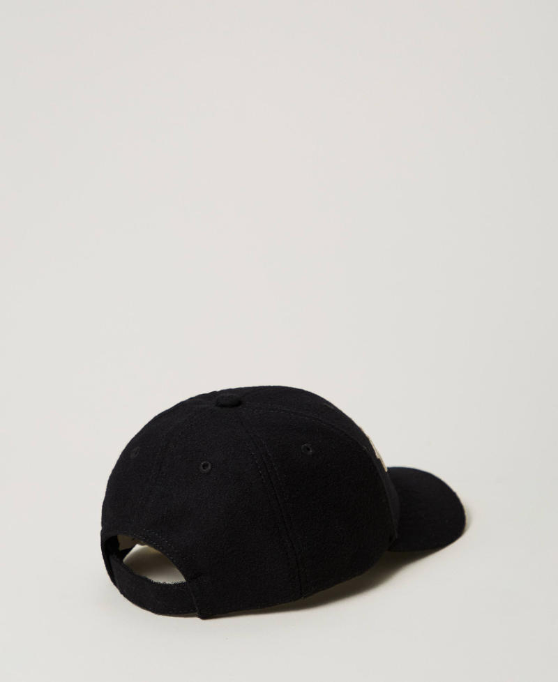 Scee by twin set Cappello da baseball in panno con logo Spedizione Gratuita