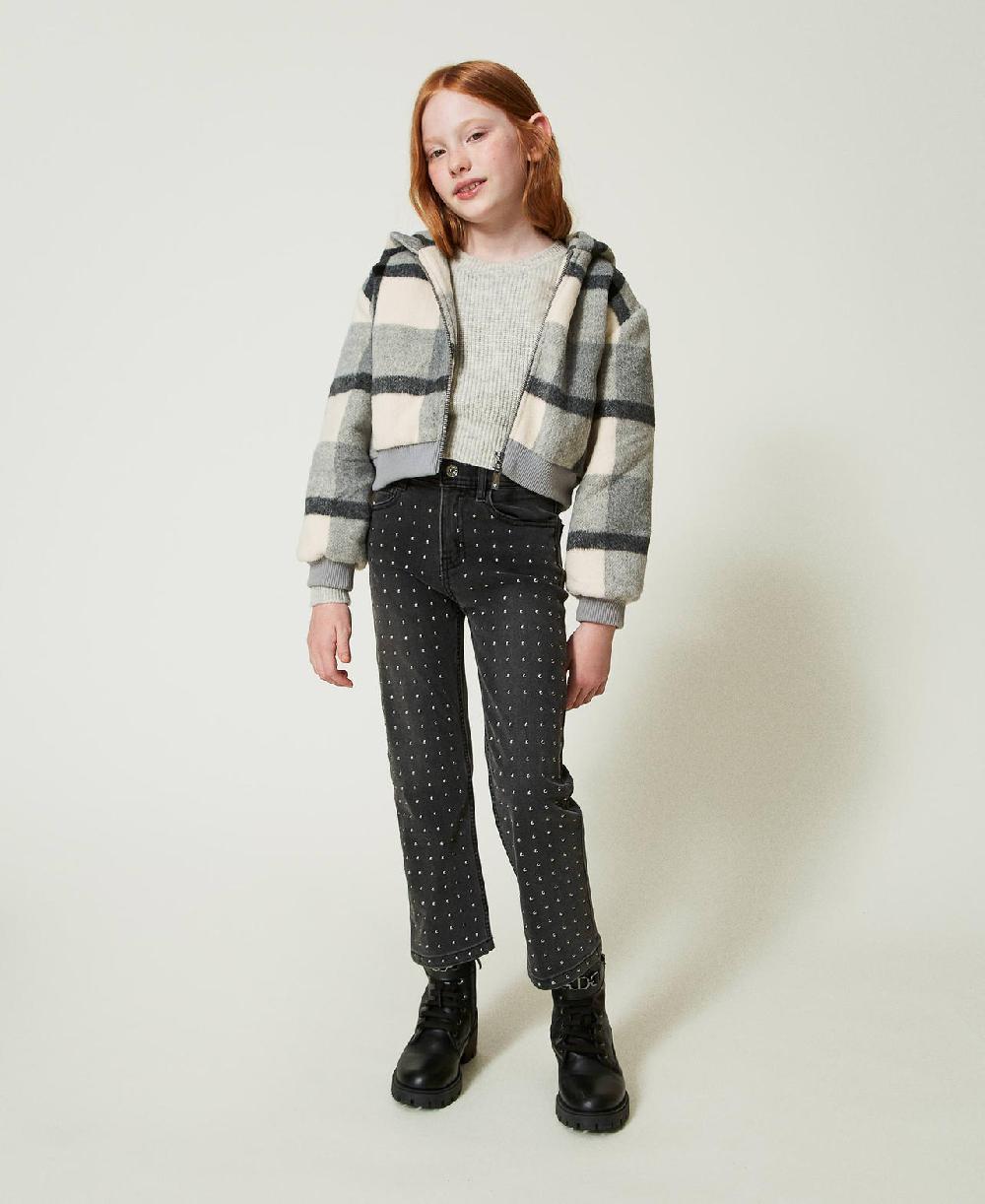 Scee by twin set Bomber in panno check Pezzi Unici