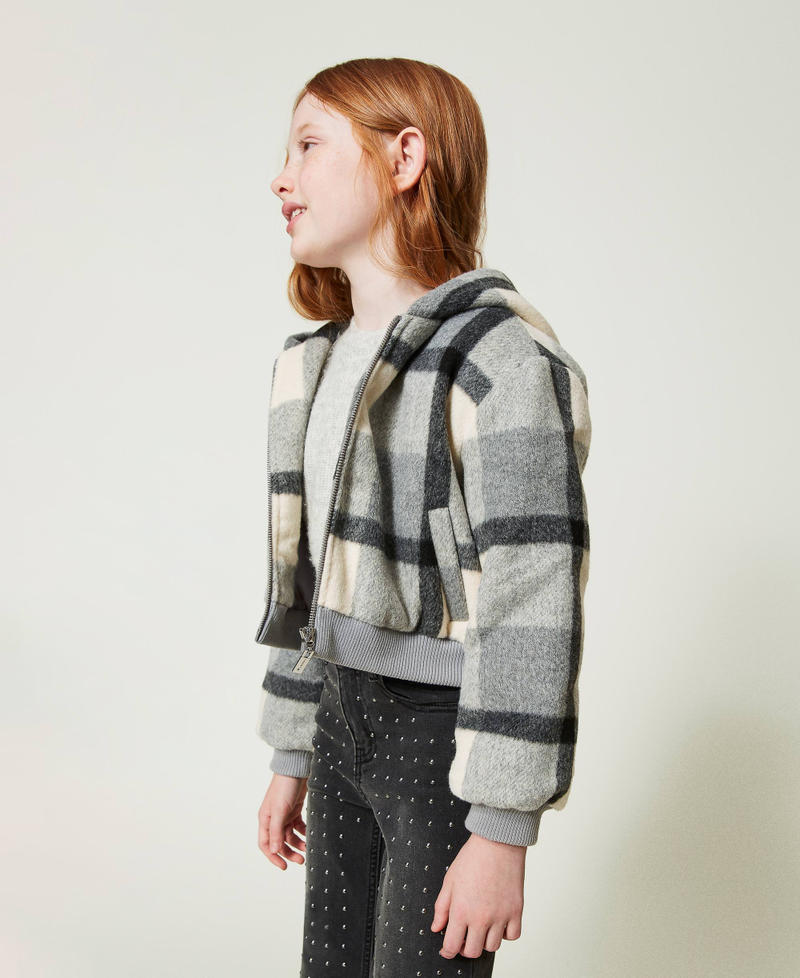 Scee by twin set Bomber in panno check Pezzi Unici