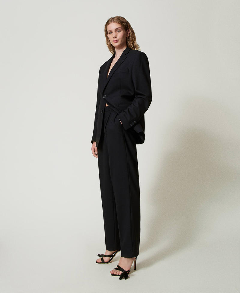 Scee by twin set Pantaloni in serge misto lana Shopping Online