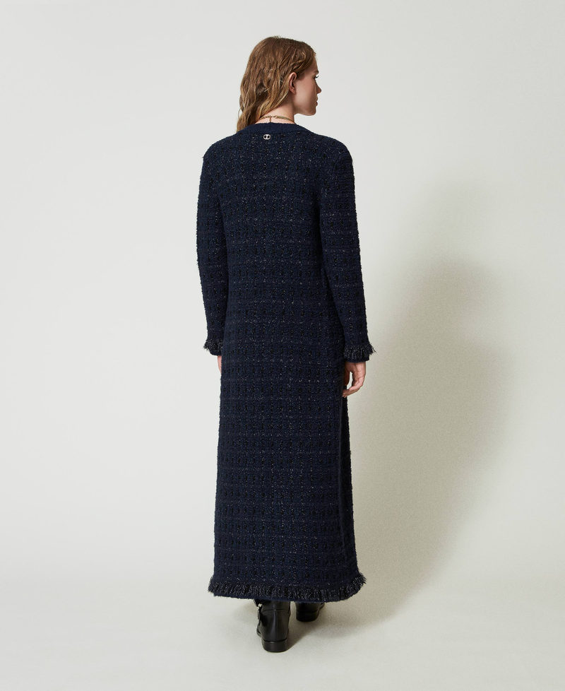 Scee by twin set Cardigan lungo jacquard check I Più Venduti