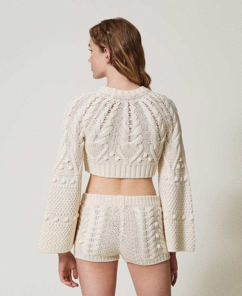 Scee by twin set Maglia cropped in lana Negozi Online
