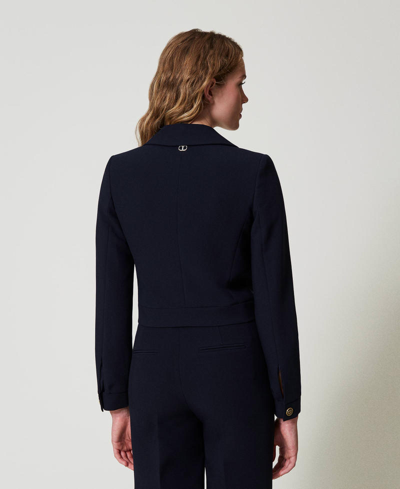 Scee by twin set Giacca cropped in cady crêpe Promozione Limitata