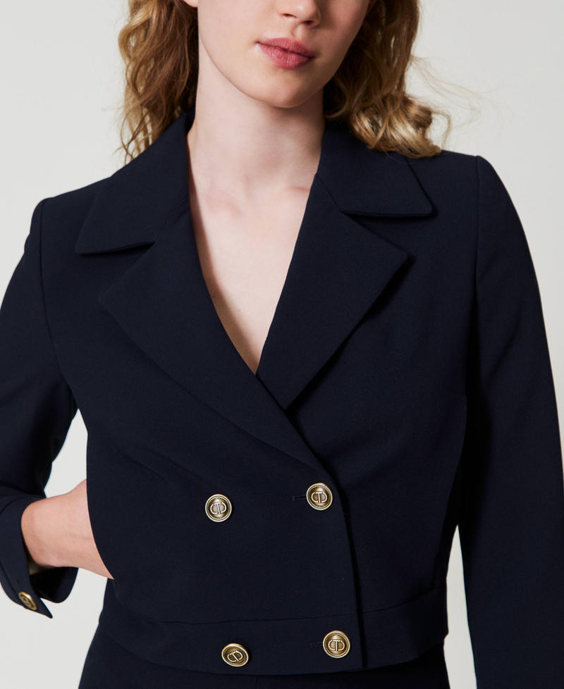 Scee by twin set Giacca cropped in cady crêpe Promozione Limitata