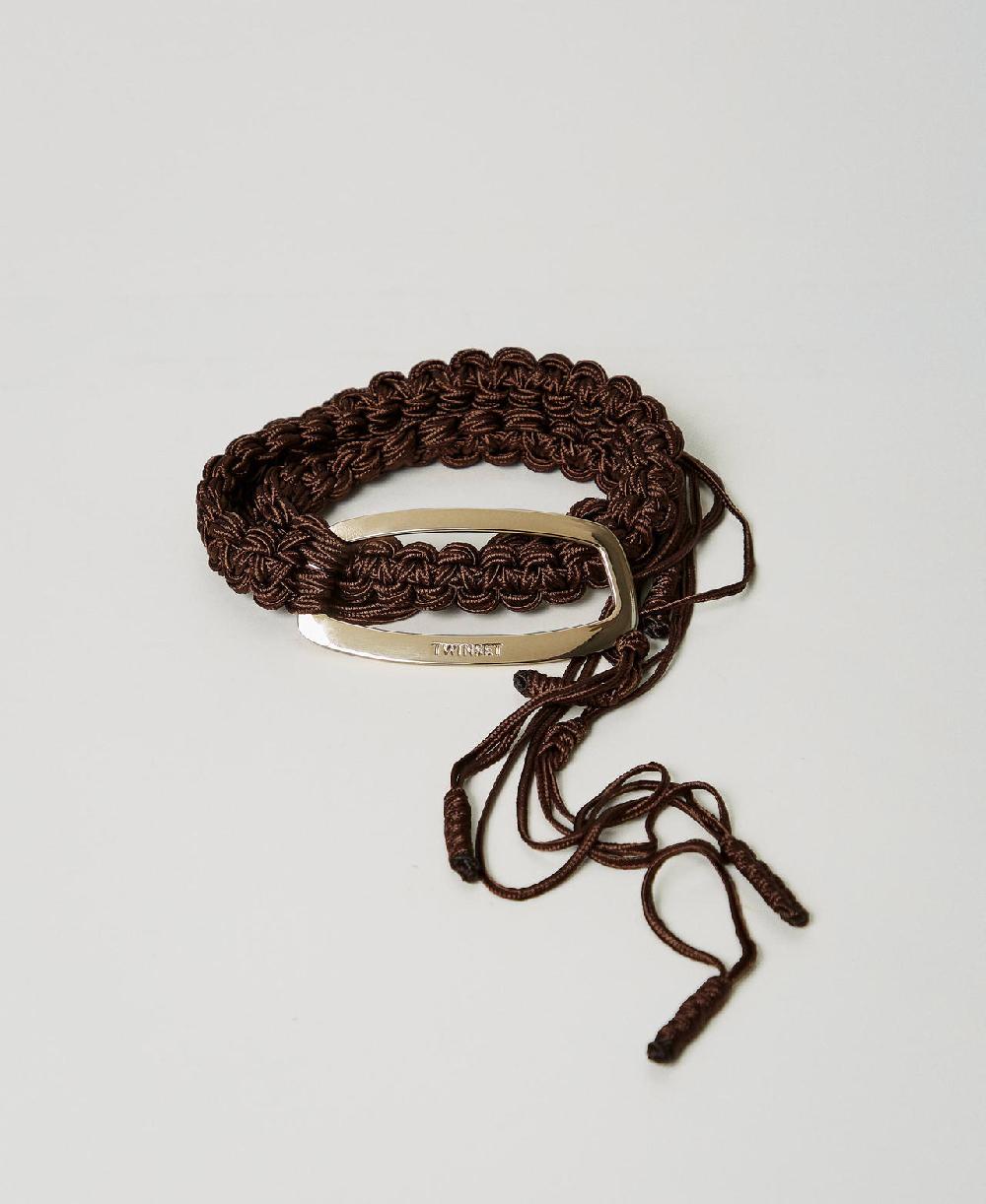 Scee by twin set Cintura crochet con fibbia logata Comprane uno, ottenene uno gratis