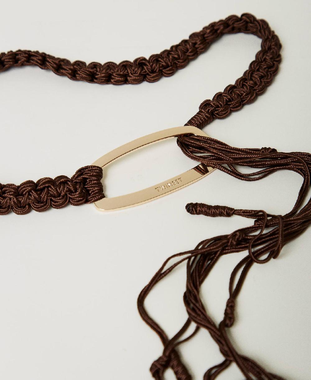 Scee by twin set Cintura crochet con fibbia logata Comprane uno, ottenene uno gratis