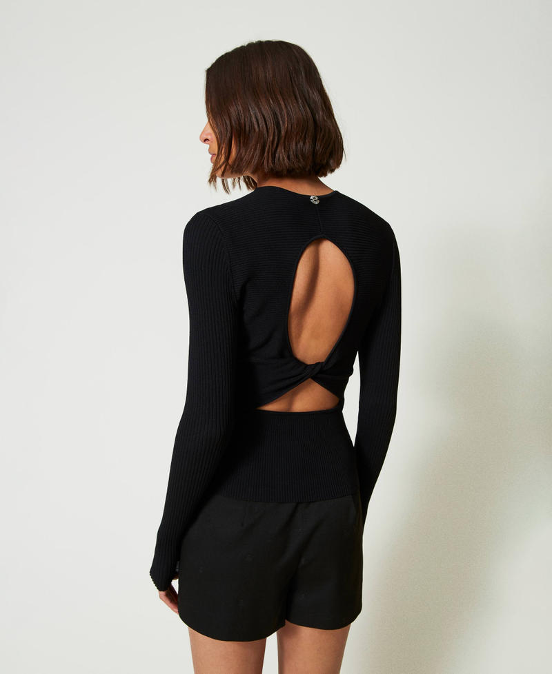 Scee by twin set Cardigan a costine con borchie 50% di sconto con spedizione gratuita