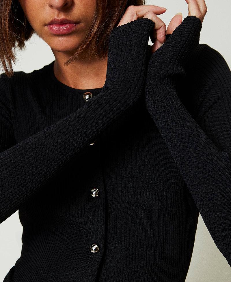 Scee by twin set Cardigan a costine con borchie 50% di sconto con spedizione gratuita