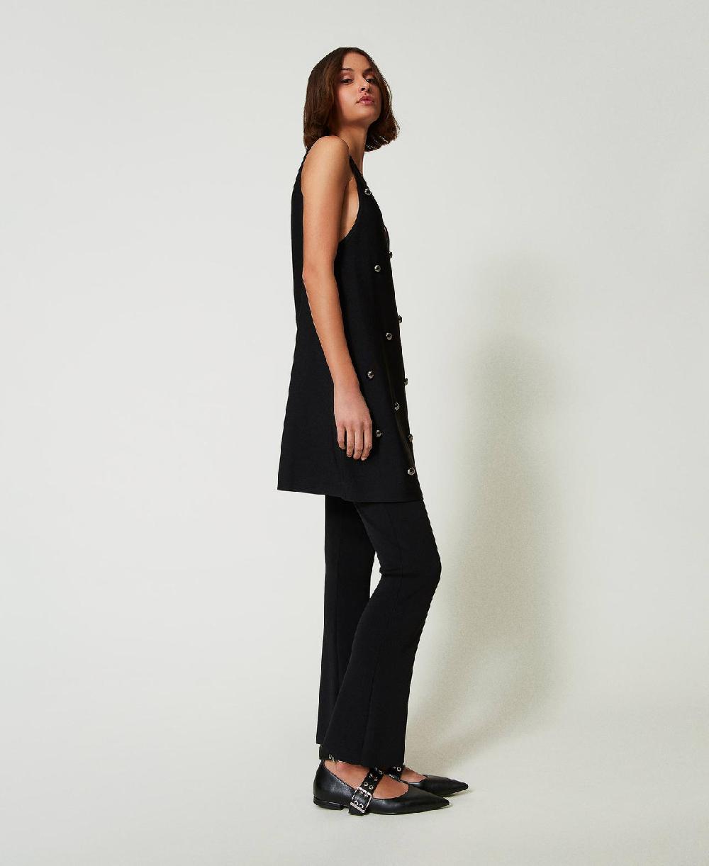 Scee by twin set Pantaloni flare in maglia Sconti questo mese