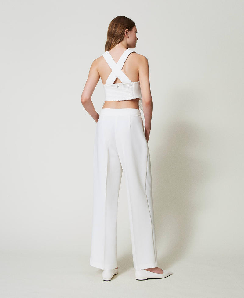 Scee by twin set Pantaloni a palazzo con pieghe Italy