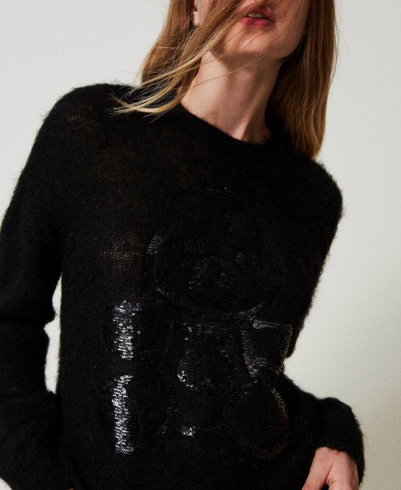 Scee by twin set Maglia MYFO in lana e mohair Nuovo