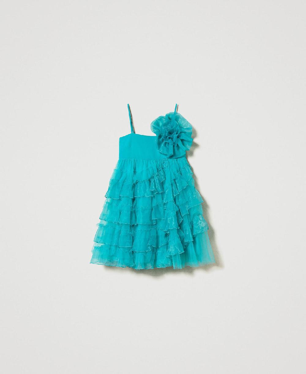 Scee by twin set Abito corto in tulle e organza Negozi Online