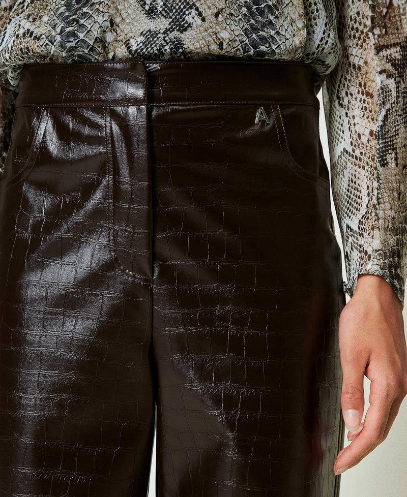 Scee by twin set Pantaloni barrel fit con stampa animalier Affare Del Giorno