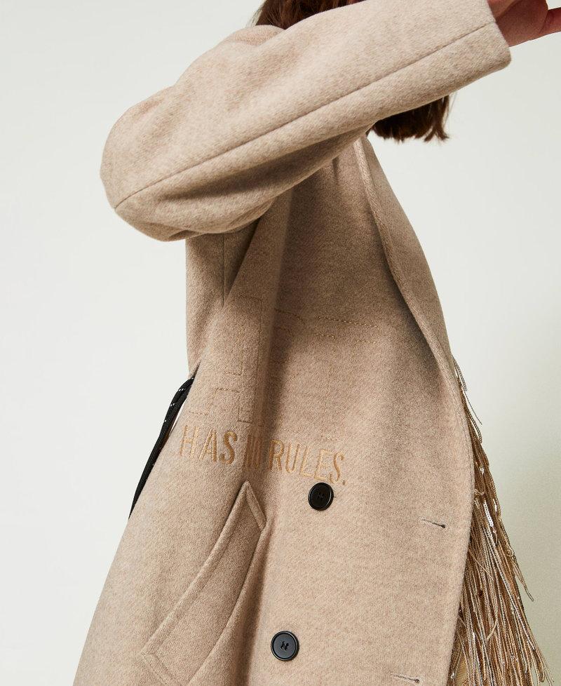 Scee by twin set Cappotto MYFO in panno diagonale Presa