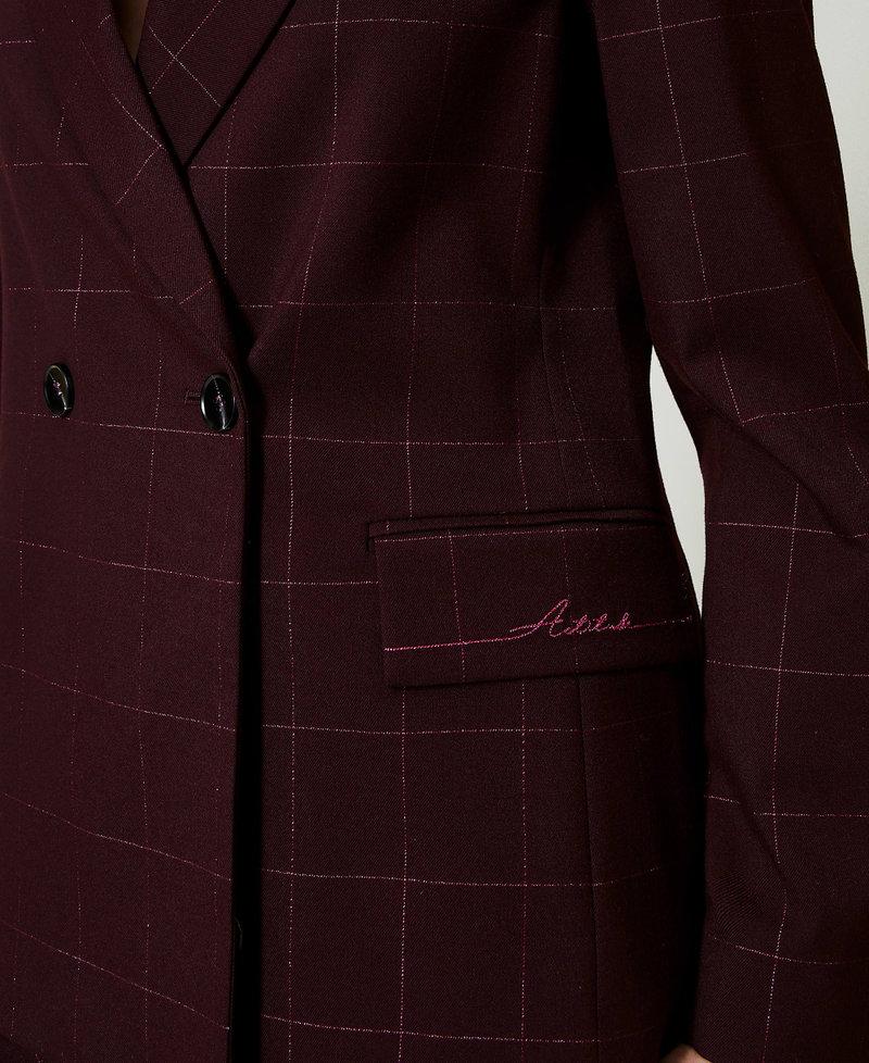 Scee by twin set Giacca blazer check con lurex Saldi