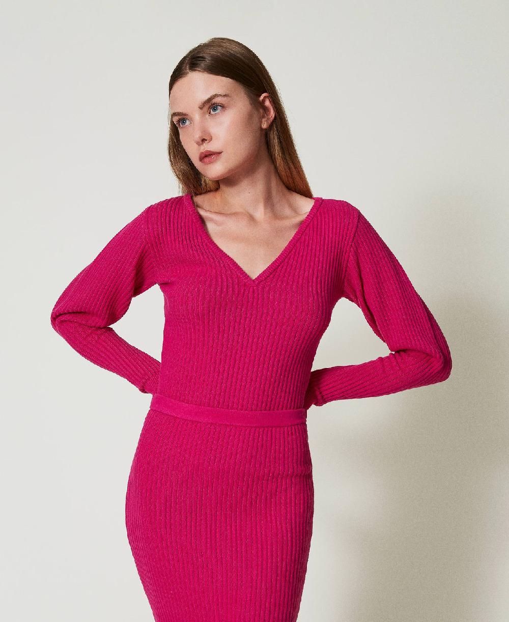 Scee by twin set Maglia fitted a coste Vendita Economica