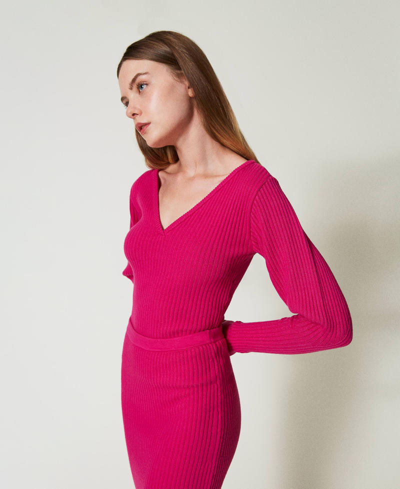Scee by twin set Maglia fitted a coste Vendita Economica