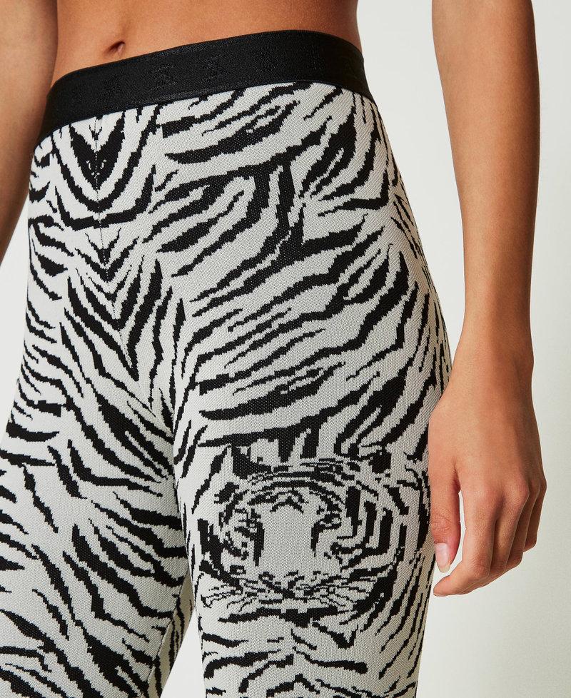 Scee by twin set Leggings MYFO in maglia jacquard Vendite Flash