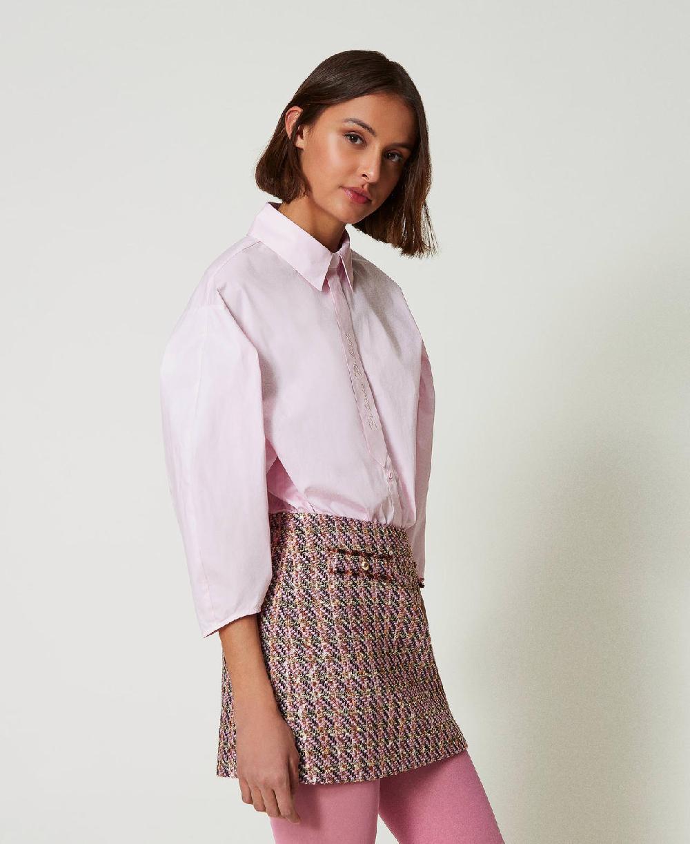 Scee by twin set Camicia boxy con cravattino Negozio