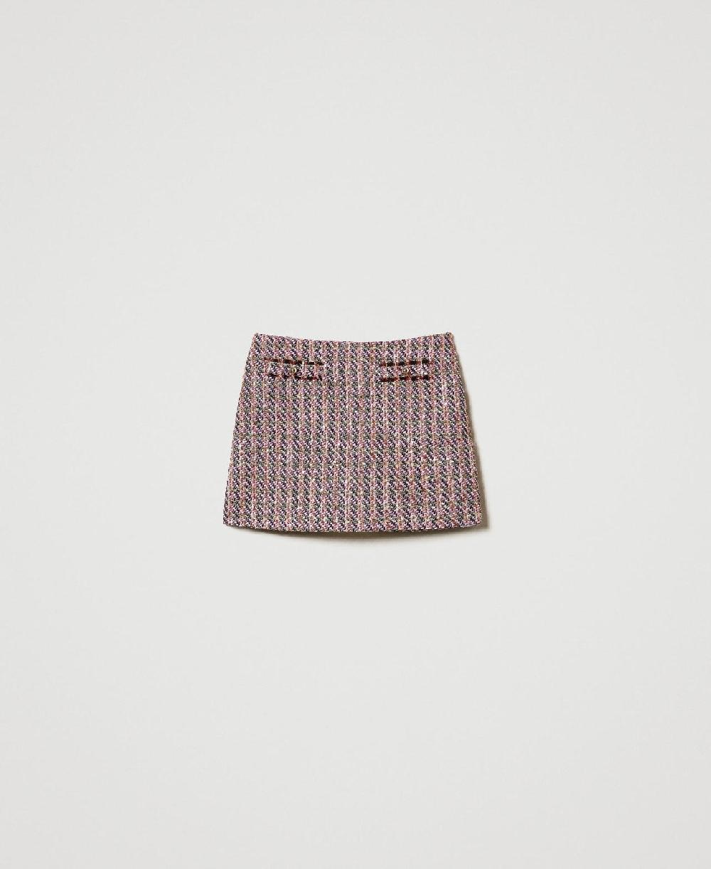 Scee by twin set Minigonna in bouclé e lurex Vendite stagionali