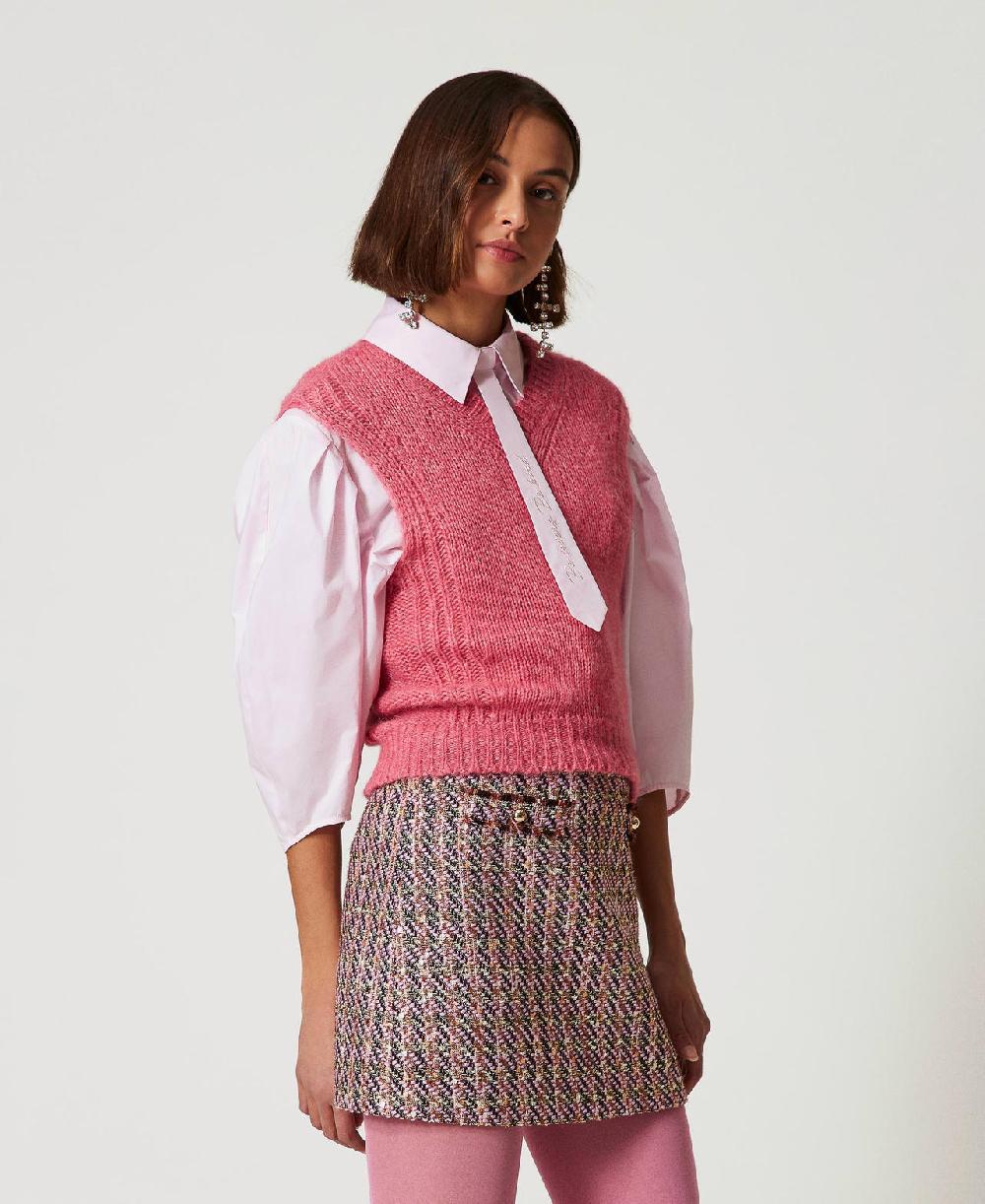 Scee by twin set Minigonna in bouclé e lurex Vendite stagionali