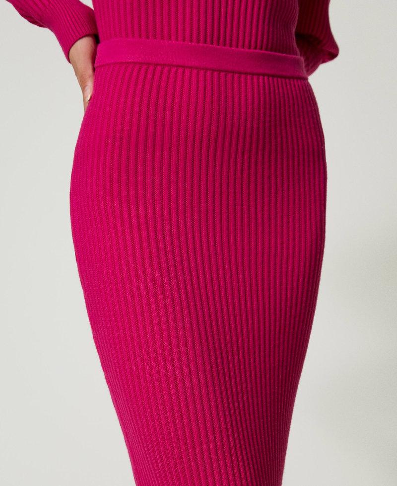 Scee by twin set Gonna longuette in maglia a coste Smaltimento dello stoccaggio