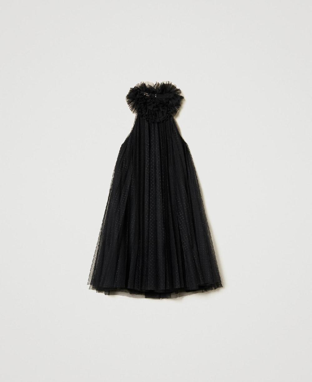 Scee by twin set Abito corto in tulle plissé