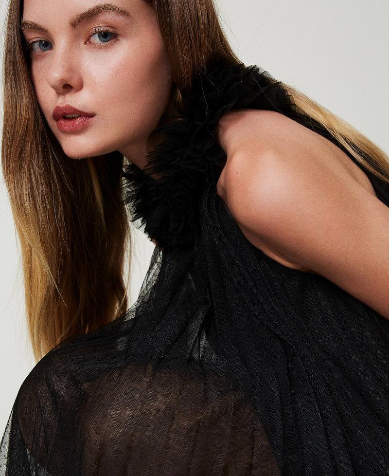 Scee by twin set Abito corto in tulle plissé Offerte giornaliere