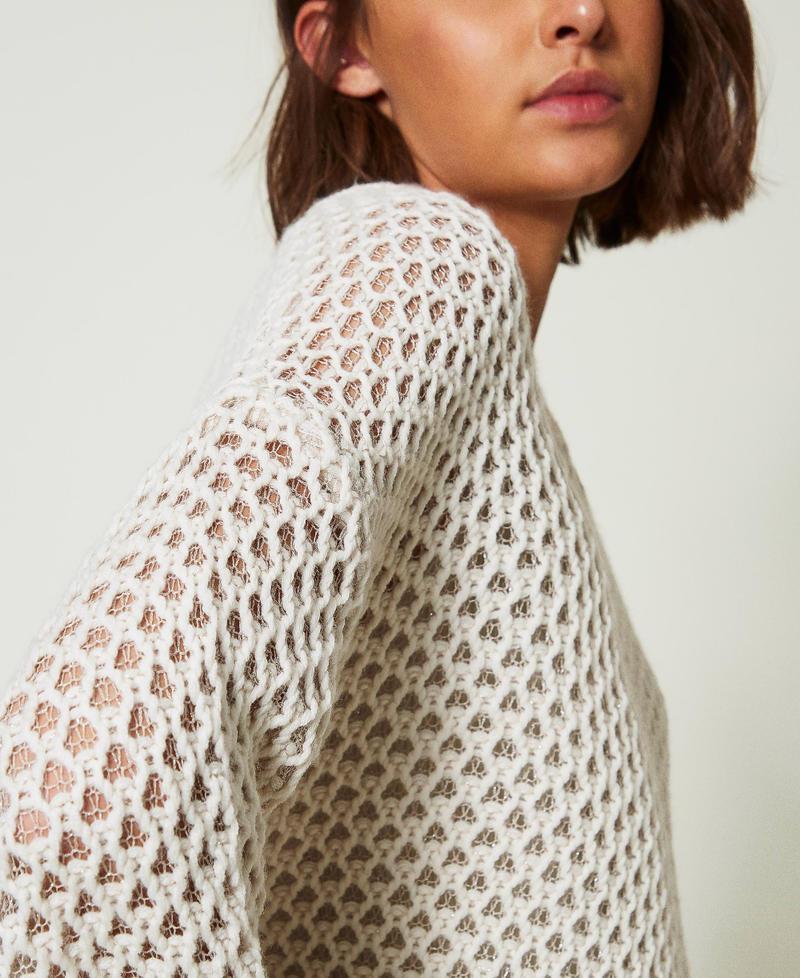 Scee by twin set Maglia over MYFO a rete con lurex Offerte speciali