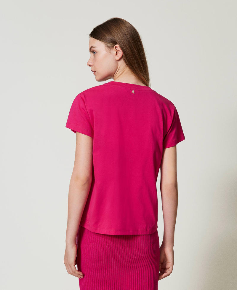 Scee by twin set T-shirt con frange ricamate Prezzo basso