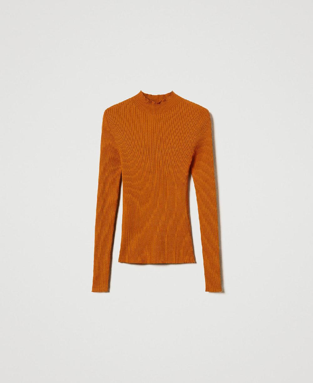 Scee by twin set Maglia lupetto a costine Latest stili