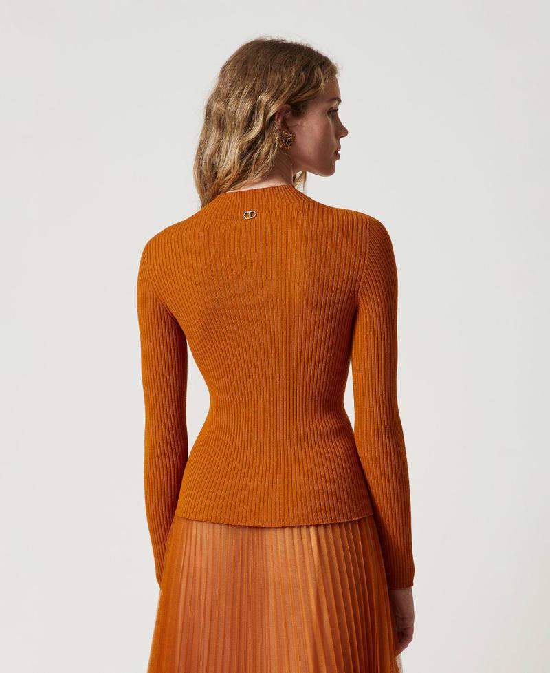 Scee by twin set Maglia lupetto a costine Latest stili