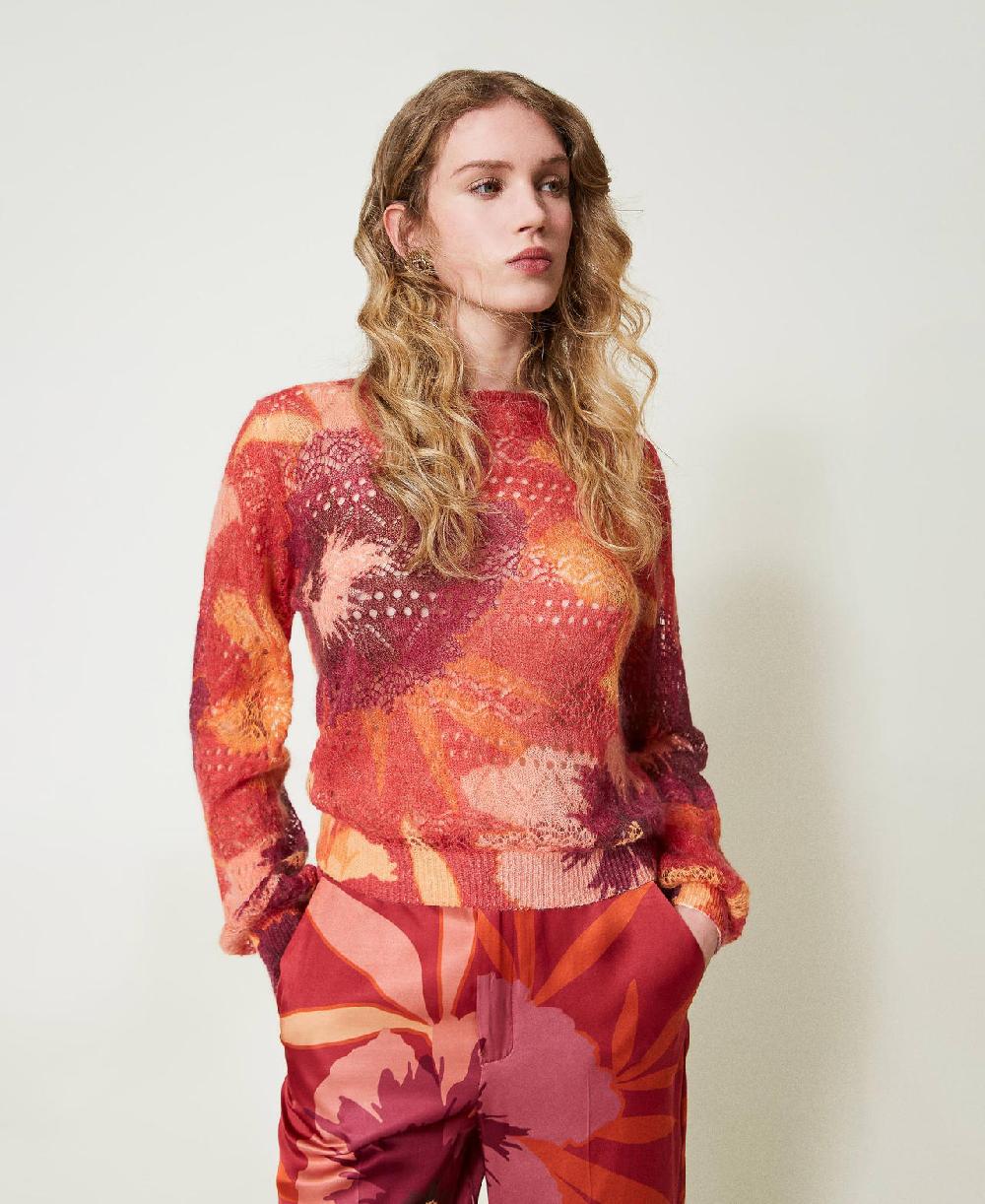Scee by twin set Maglia in misto lana e mohair Promozione temporanea