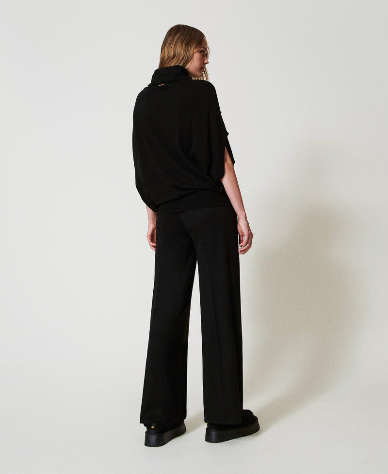 Scee by twin set Pantaloni a palazzo in misto lana Super sconto