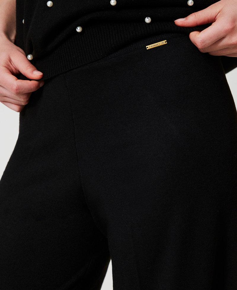 Scee by twin set Pantaloni a palazzo in misto lana Super sconto