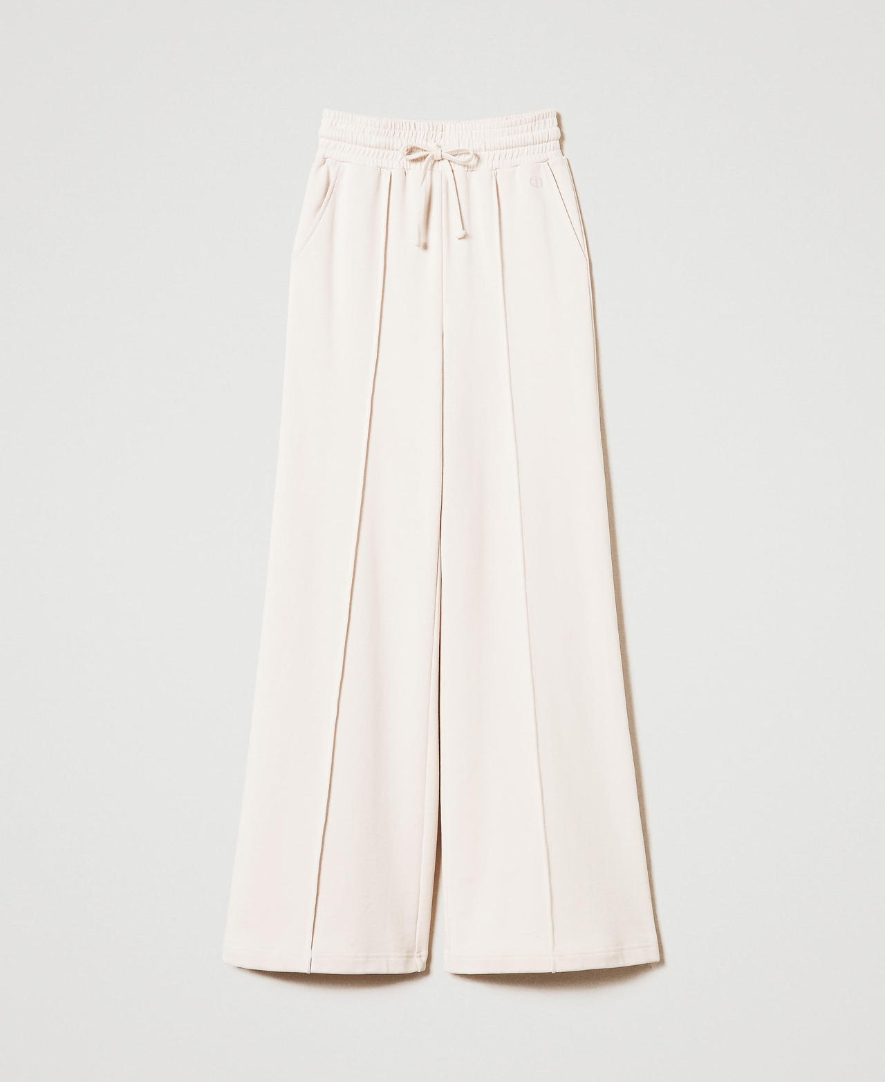 Scee by twin set Pantaloni a palazzo in felpa 50% di sconto con spedizione gratuita