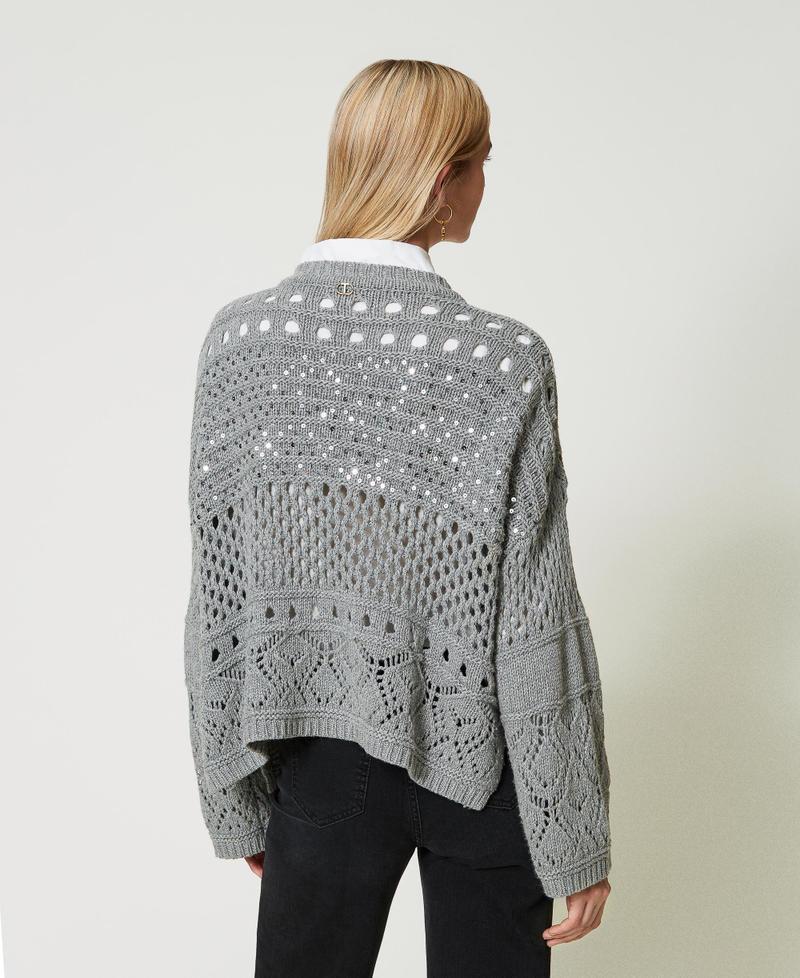 Scee by twin set Maglia in misto lana con paillettes Officina