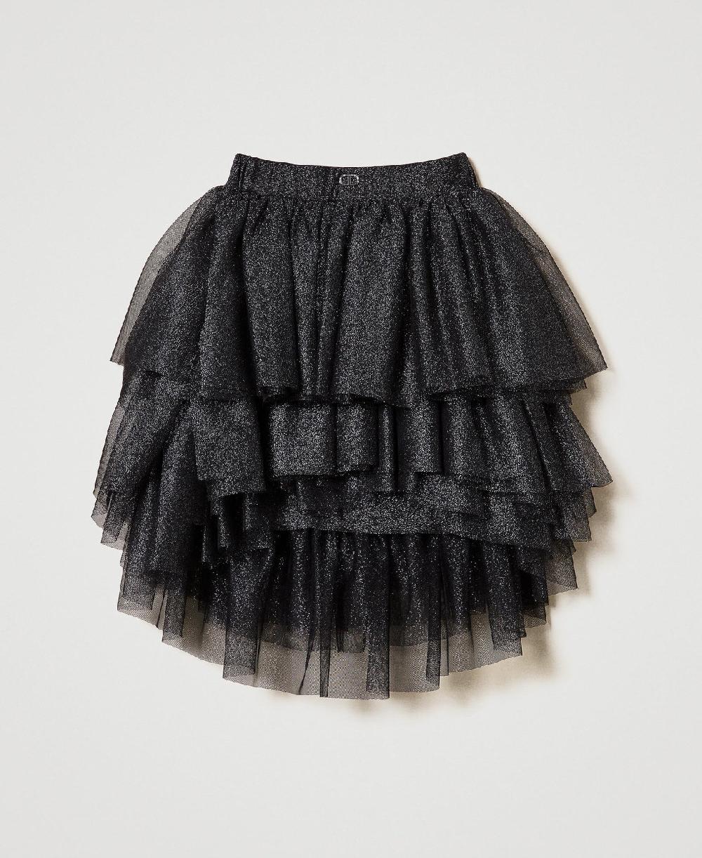 Scee by twin set Gonna a balze in tulle lurex