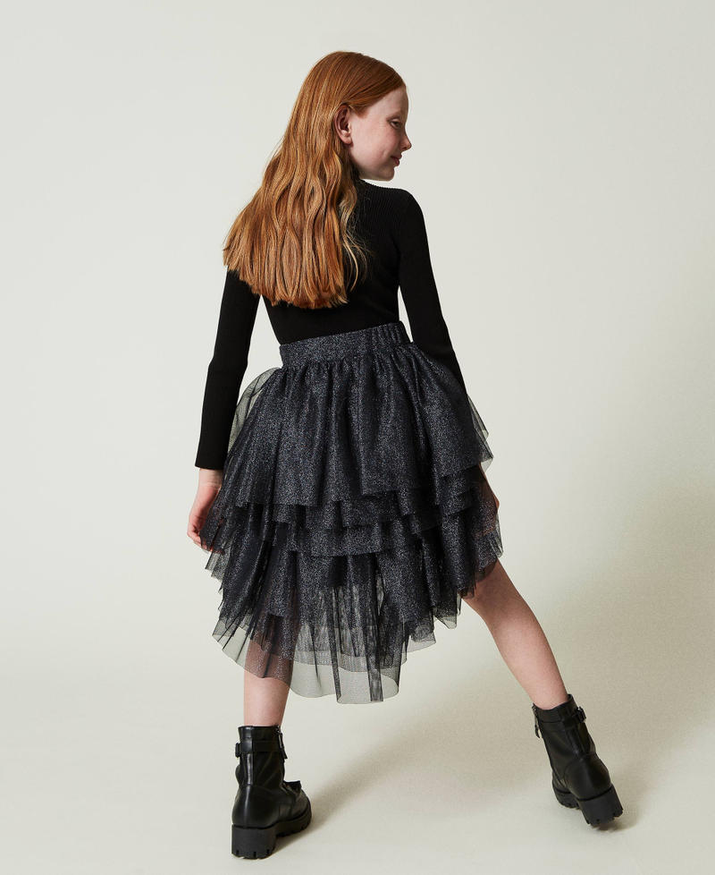 Scee by twin set Gonna a balze in tulle lurex Sconti questo mese