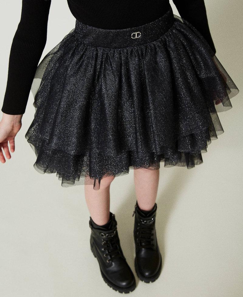 Scee by twin set Gonna a balze in tulle lurex Sconti questo mese