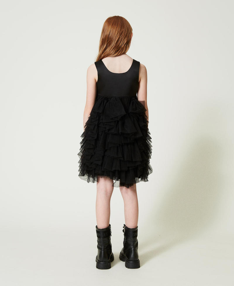 Scee by twin set Abito corto con volant in tulle 2025