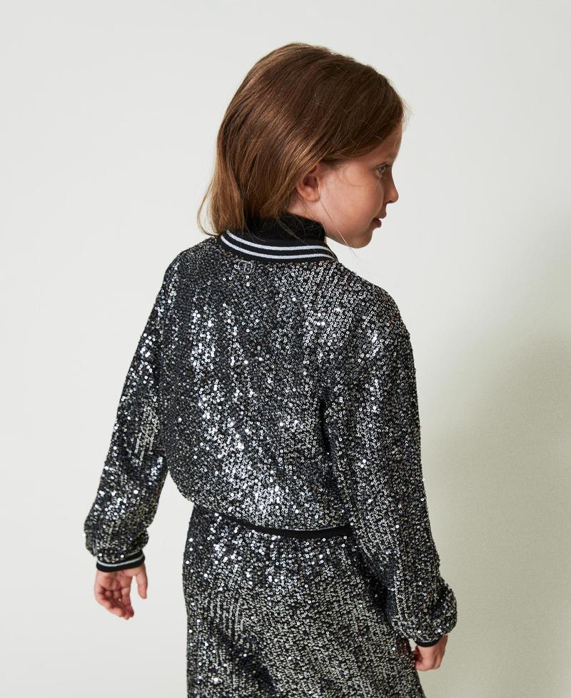 Scee by twin set Bomber in full paillettes Saldi Di Fabbrica