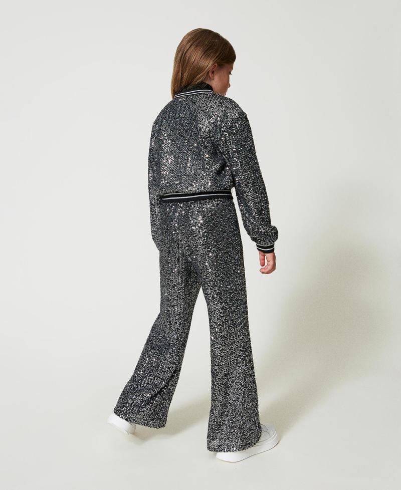 Scee by twin set Pantaloni a palazzo in full paillettes I Più Venduti