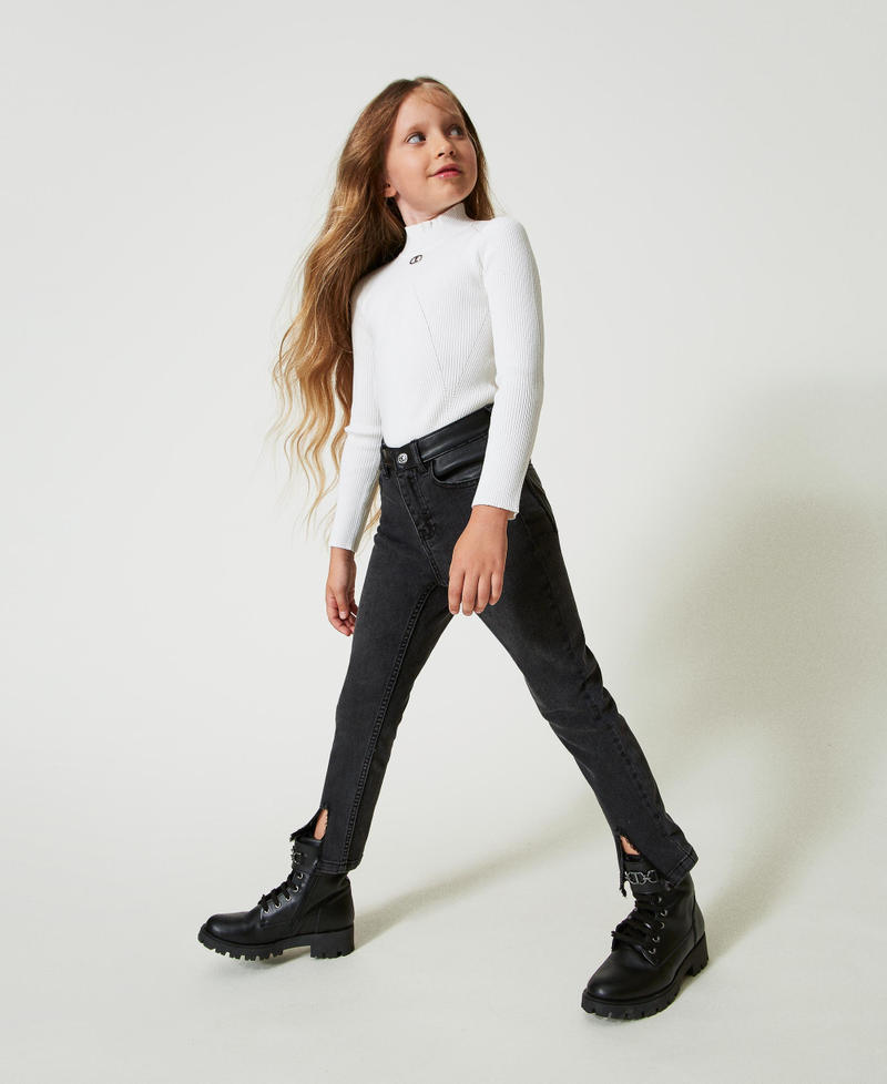Scee by twin set Jeans skinny con spacchi Vendite Flash