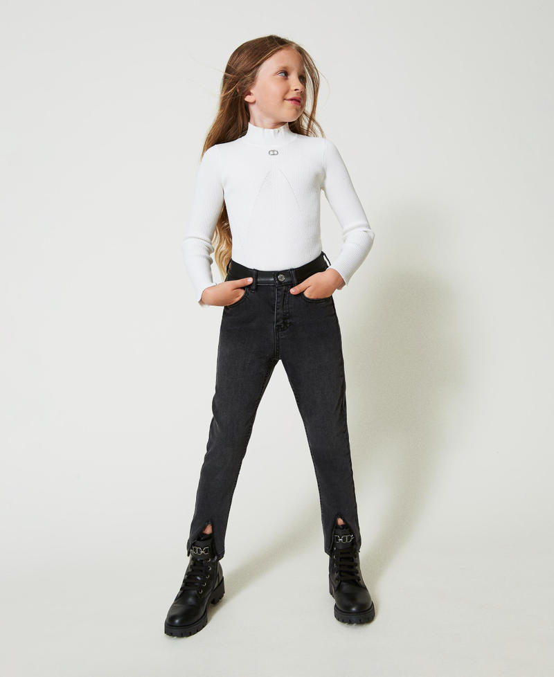 Scee by twin set Jeans skinny con spacchi Vendite Flash