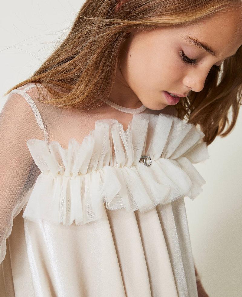 Scee by twin set Abito corto in ciniglia e tulle Moda