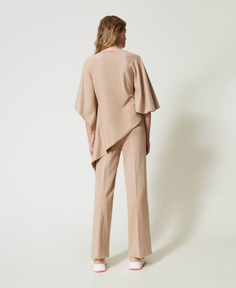 Scee by twin set Pantaloni a palazzo in maglia Offerta speciale