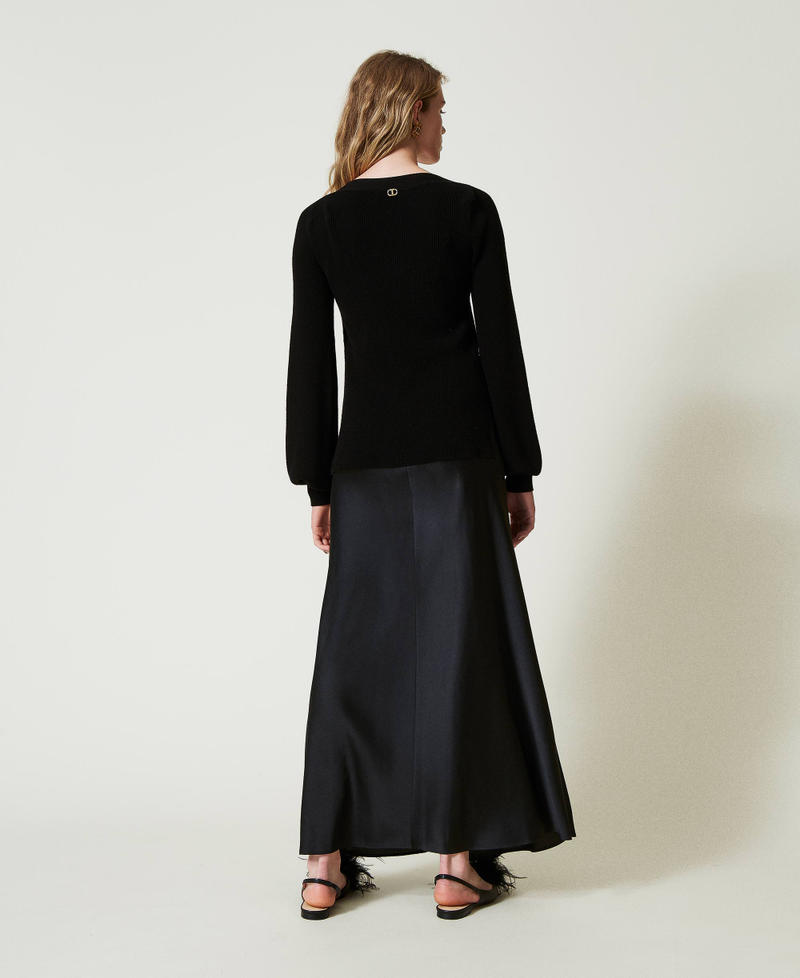 Scee by twin set Abito lungo sottoveste con maglia Offerta natalizia
